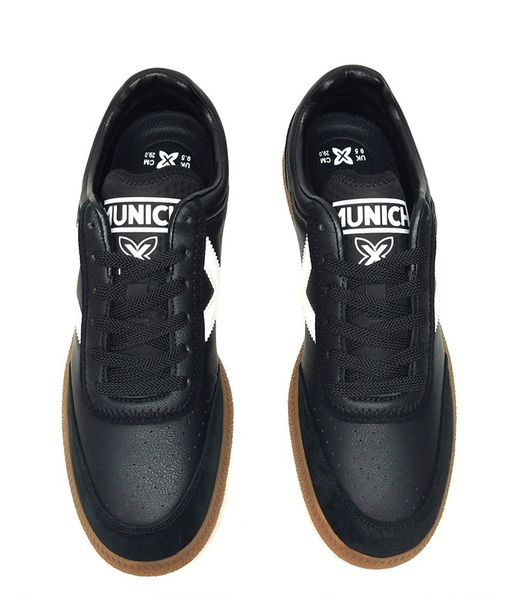Sneakers Munich RUMBA 01 piel vegana negro