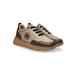 Sneakers Mustang 60886 piel vegana taupe