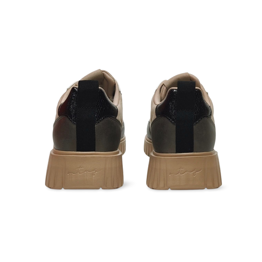 Sneakers Mustang 60886 piel vegana taupe