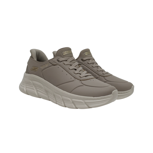 Sneakers Skechers 117394 piel vegana taupe