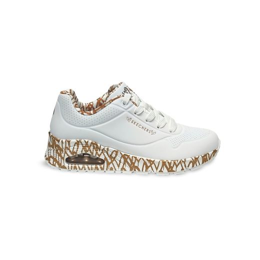 Sneakers Skechers 155606 piel vegana blanco