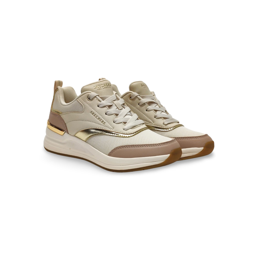 Sneakers Skechers 177342 piel vegana taupe