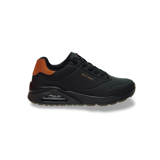 Sneakers Skechers 183004 piel vegana negro