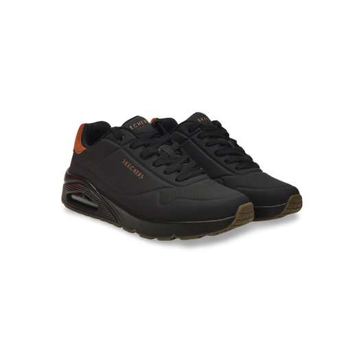Sneakers Skechers 183004 piel vegana negro