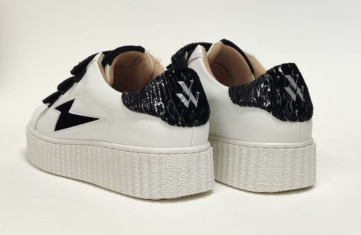 Sneakers Vw BK2445 piel vegana blanco