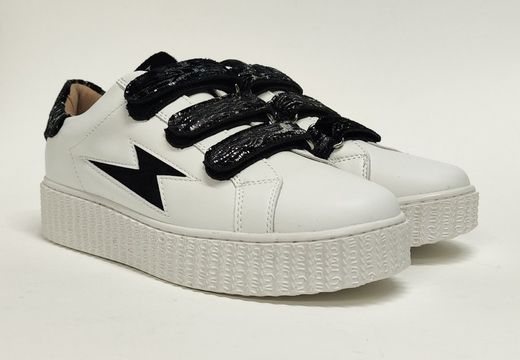 Sneakers Vw BK2445 piel vegana blanco