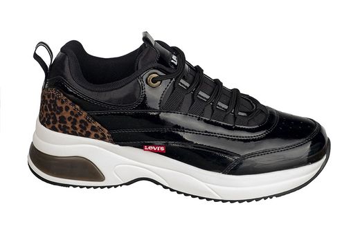 Zapatillas Levi S CHELSEA charol negro