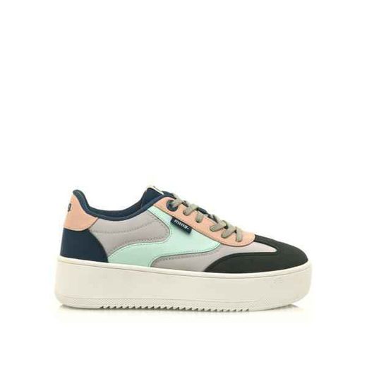 Zapatillas Mustang 69180 piel combinados