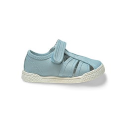 Zapatos Blanditos MANGO textil celeste