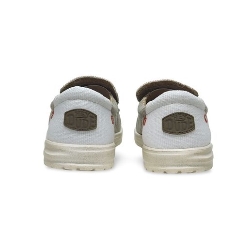 Zapatos Dude MIKKA BRAIDED textil blanco