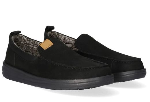 Zapatos Dude MOC WALLY piel vegana negro