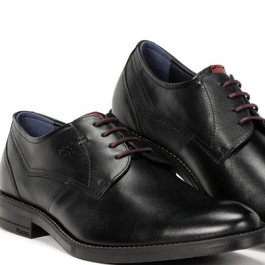 Zapatos Fluchos 1626 piel negro