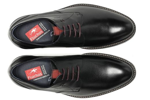 Zapatos Fluchos 1626 piel negro