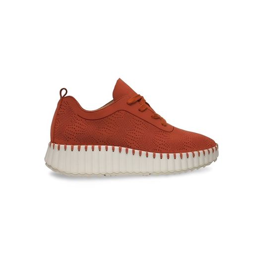 Zapatos Walk & Fly 9837 piel vegana teja