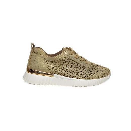 Zapatos Walk & Fly 9935 piel vegana dorado